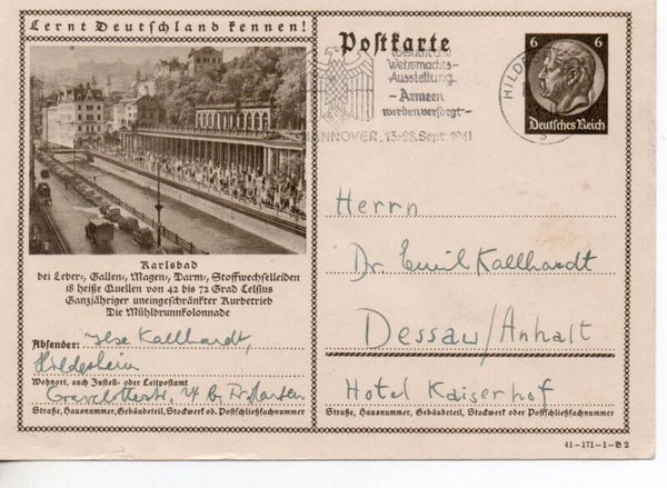 Deutsches Reich Bildpostkarte P236/ 41-171-1-B3 gelaufen/ o