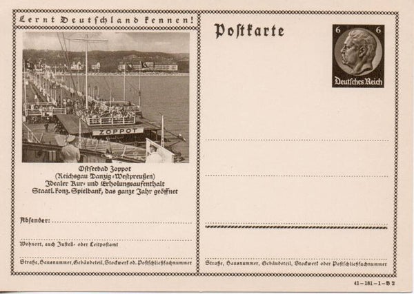 Deutsches Reich Bildpostkarte P236/ 41-181-1-B2 ungebraucht/ *