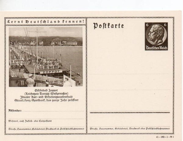 Deutsches Reich Bildpostkarte P236/ 41-182-1-B1 ungebraucht/ *