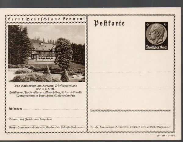 Deutsches Reich Bildpostkarte P236/ 39-148-1-B8 ungebraucht/ *