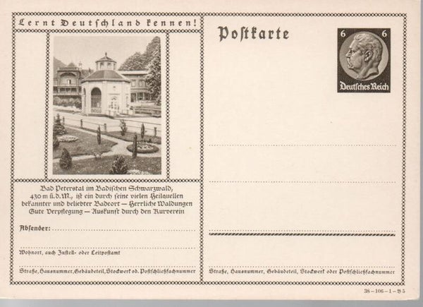 Deutsches Reich Bildpostkarte P236/ 38-106-1-B5 ungebraucht/ *