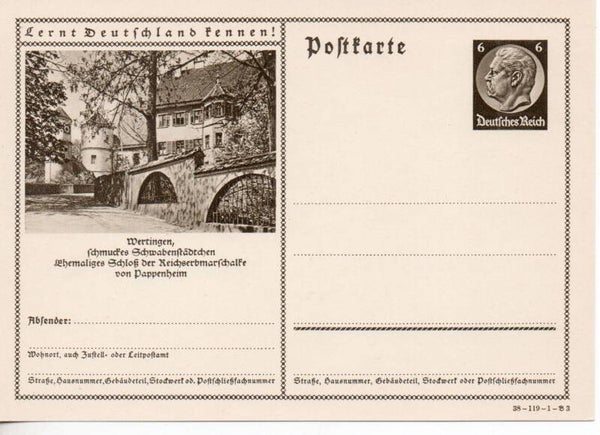 Deutsches Reich Bildpostkarte P236/ 38-119-1-B3 ungebraucht/ *