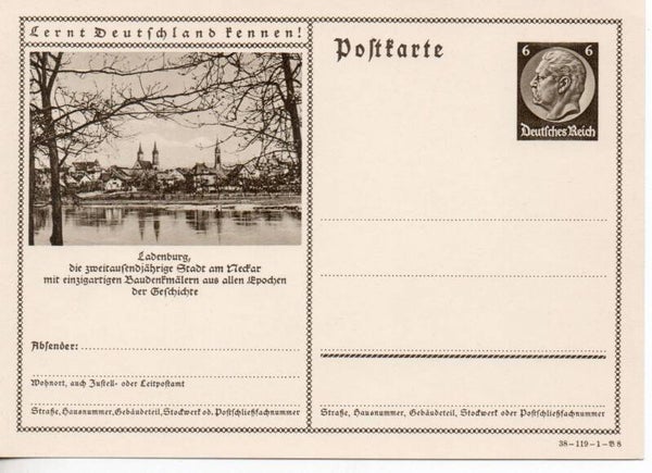 Deutsches Reich Bildpostkarte P236/ 38-119-1-B8 ungebraucht/ *