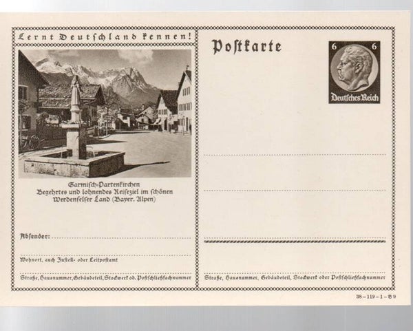 Deutsches Reich Bildpostkarte P236/ 38-119-1-B9 ungebraucht/ *