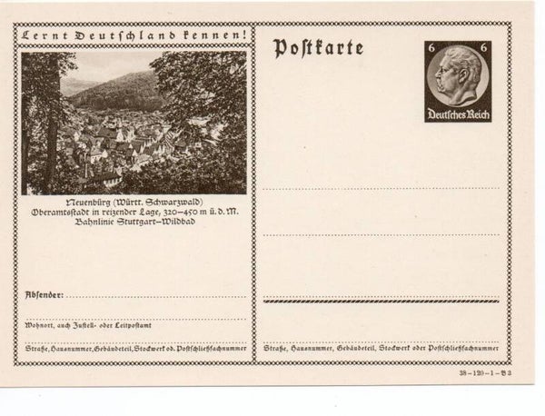 Deutsches Reich Bildpostkarte P236/ 38-120-1-B3 ungebraucht/ *