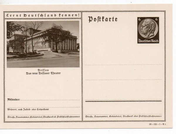 Deutsches Reich Bildpostkarte P236/ 38-121-1-B1 ungebraucht/ *