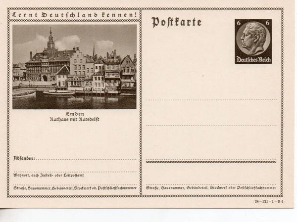 Deutsches Reich Bildpostkarte P236/ 38-121-1-B4 ungebraucht/ *