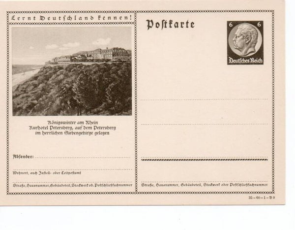 Deutsches Reich Bildpostkarte P236/ 35-60-1-B9 ungebraucht/ *