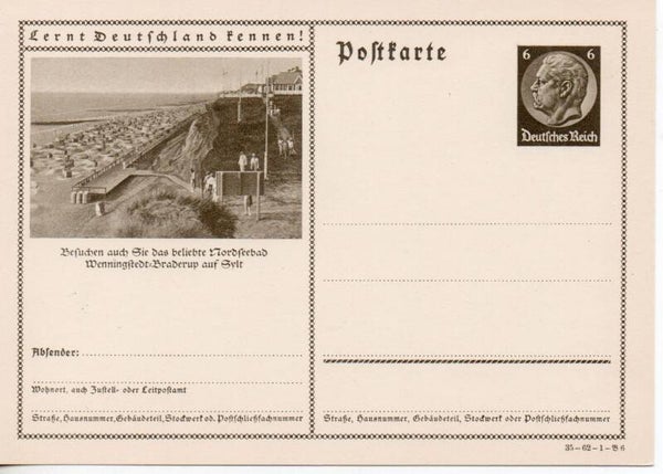 Deutsches Reich Bildpostkarte P236/ 35-62-1-B6 ungebraucht/ *