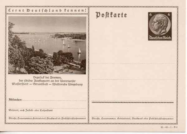 Deutsches Reich Bildpostkarte P236/ 35-65-1-B6 ungebraucht/ *