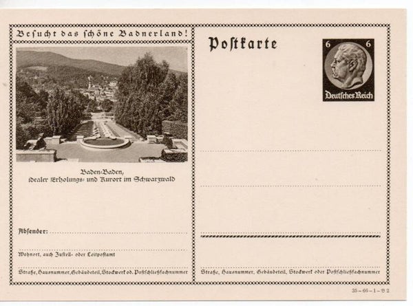 Deutsches Reich Bildpostkarte P236/ 35-66-1-B2 ungebraucht/  *