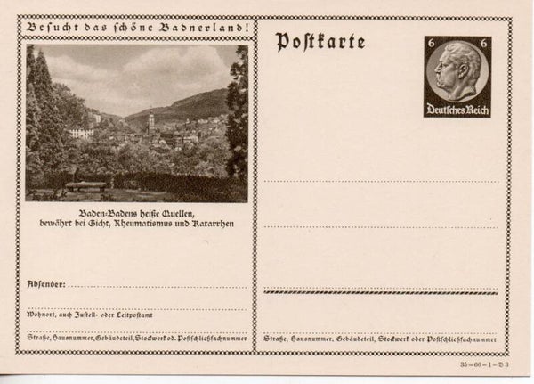 Deutsches Reich Bildpostkarte P236/ 35-66-1-B3 ungebraucht/  *