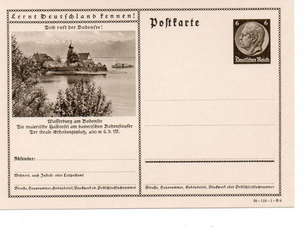 Deutsches Reich Bildpostkarte P236/ 38-118-1-B6 ungebraucht/ *