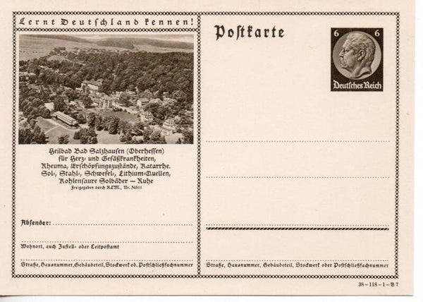 Deutsches Reich Bildpostkarte P236/ 38-118-1-B7 ungebraucht/ *