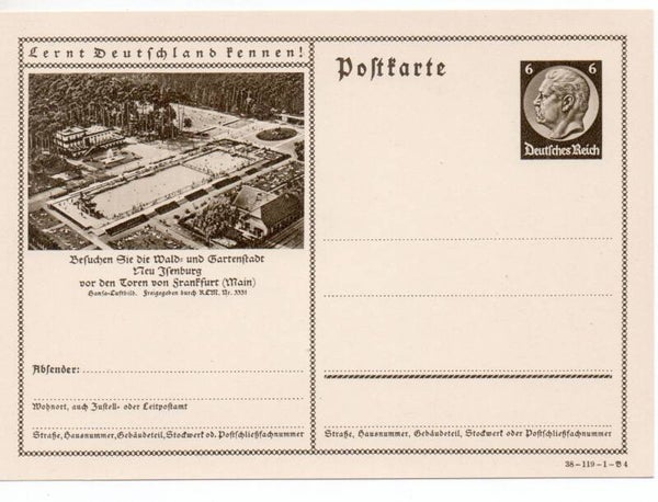 Deutsches Reich Bildpostkarte P236/ 38-119-1-B4 ungebraucht/ *