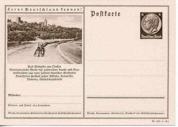Deutsches Reich Bildpostkarte P236/ 38-119-1-B5 ungebraucht/ *