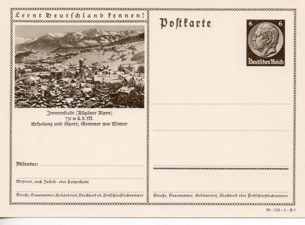 Deutsches Reich Bildpostkarte P236/ 38-119-1-B7 ungebraucht/ *
