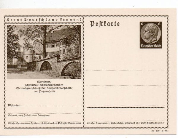 Deutsches Reich Bildpostkarte P236/ 38-119-2-B3 ungebraucht/ *