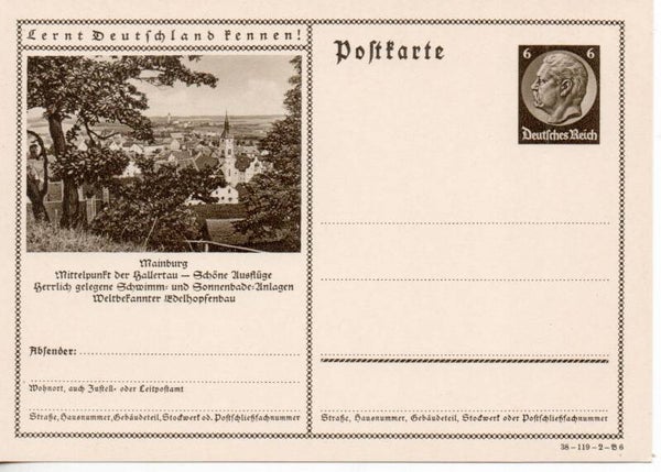 Deutsches Reich Bildpostkarte P236/ 38-119-2-B6 ungebraucht/ *