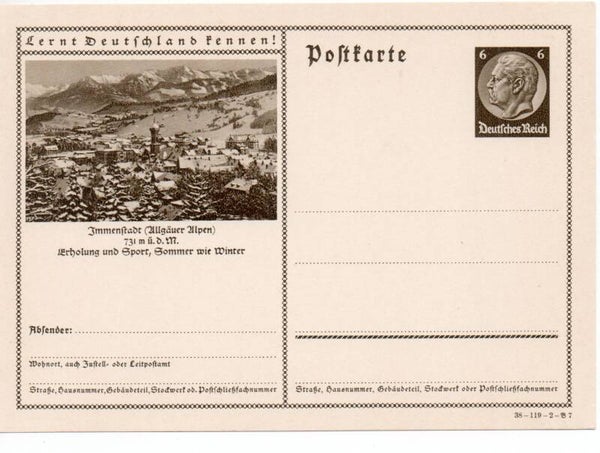 Deutsches Reich Bildpostkarte P236/ 38-119-2-B7 ungebraucht/ *