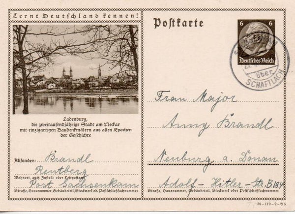 Deutsches Reich Bildpostkarte P236/ 38-119-2-B8 gelaufen/ o