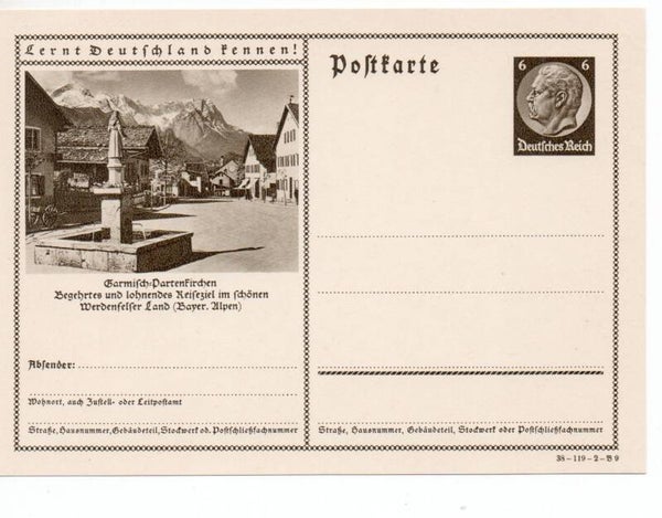 Deutsches Reich Bildpostkarte P236/ 38-119-2-B9 ungebraucht/ *