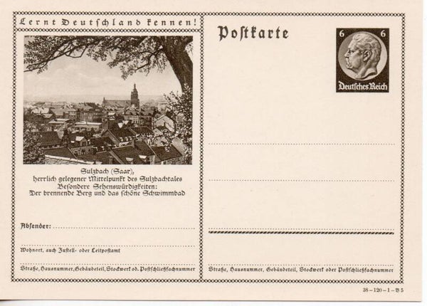 Deutsches Reich Bildpostkarte P236/ 38-120-1-B5 ungebraucht/ *