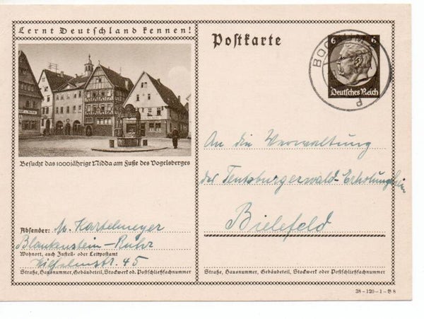 Deutsches Reich Bildpostkarte P236/ 38-120-1-B8 gelaufen/ o