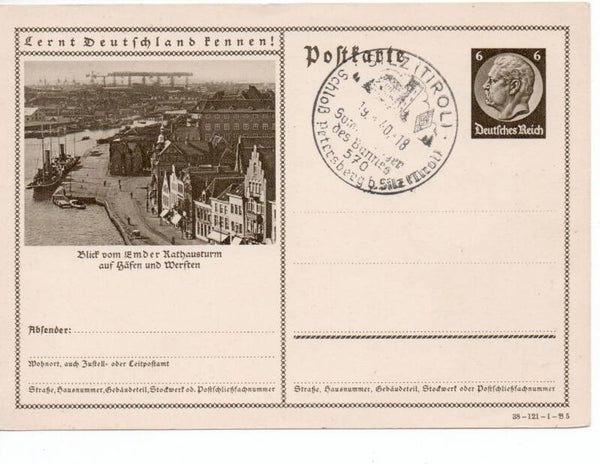 Deutsches Reich Bildpostkarte P236/ 38-121-1-B5 mit SST gestempelt/ o