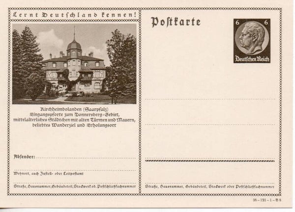 Deutsches Reich Bildpostkarte P236/ 38-121-1-B8 ungebraucht/ *