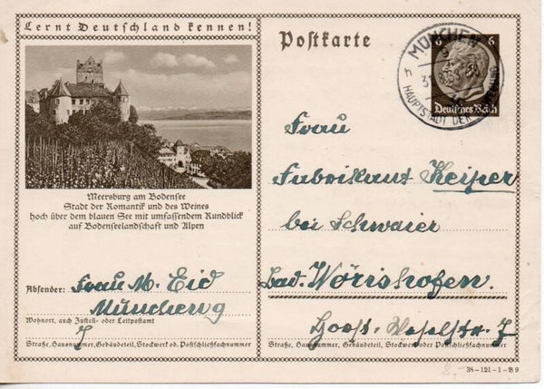 Deutsches Reich Bildpostkarte P236/ 38-121-1-B9 gelaufen/ o