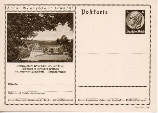 Deutsches Reich Bildpostkarte P236/ 38-122-1-B1 ungebraucht/ *