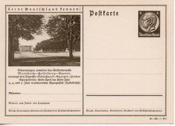 Deutsches Reich Bildpostkarte P236/ 38-122-1-B9 gelaufen/ o