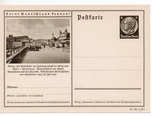 Deutsches Reich Bildpostkarte P236/ 38-123-1-B2 ungebraucht/ *