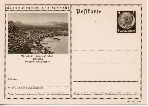 Deutsches Reich Bildpostkarte P236/ 39-128-1-B5 ungebraucht/ *