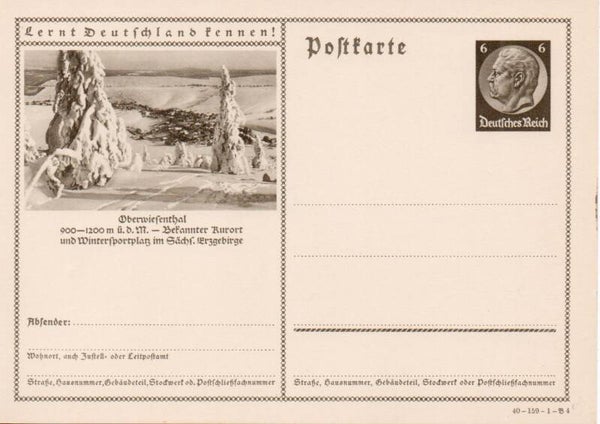 Deutsches Reich Bildpostkarte P236/ 40-159-1-B4 ungebraucht/ *