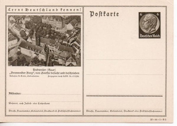 Deutsches Reich Bildpostkarte P236/ 37-84-1-B2 ungebraucht/ *