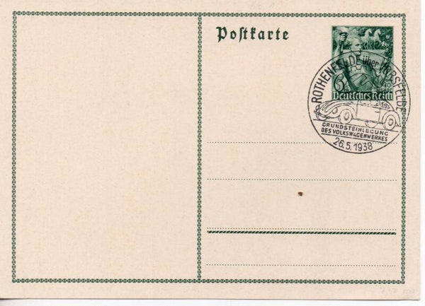 Deutsches Reich Ganzsache P267 mit SST gestempelt/ o