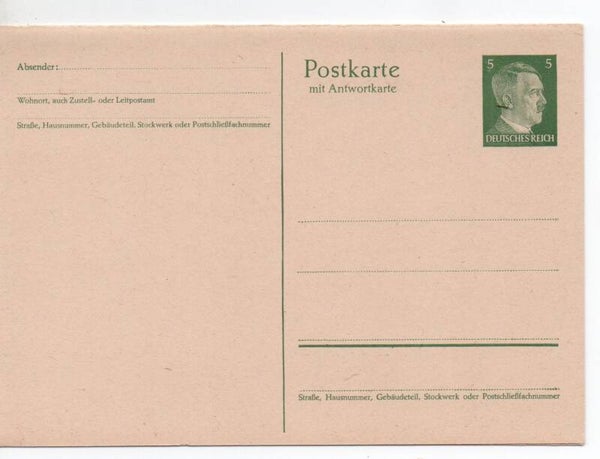 Deutsches Reich Ganzsache P301 ungebraucht/ *