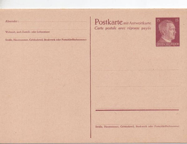 Deutsches Reich Ganzsache P303 ungebraucht/ *