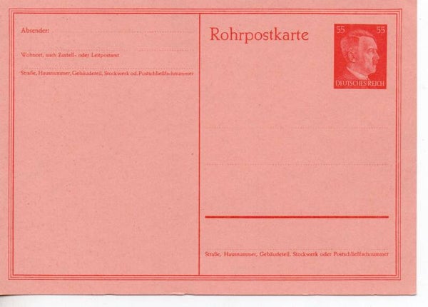 Deutsches Reich Ganzsache Rohrpost Nr. RP26 ungberaucht/ *