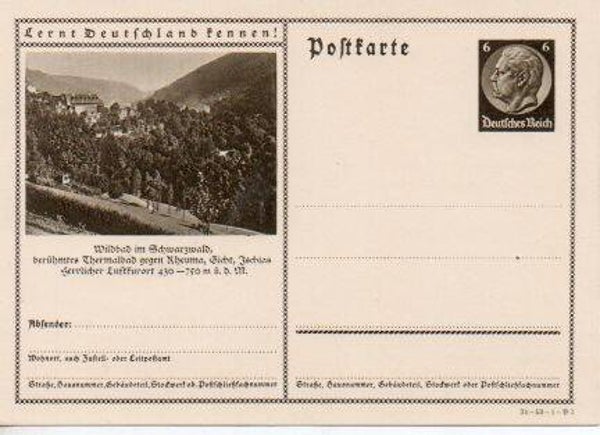 Deutsches Reich Bildpostkarte P236/ 34-53-1-B3 ungebraucht/ *
