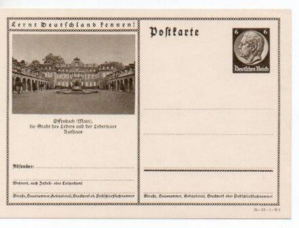 Deutsches Reich Bildpostkarte P236/ 34-53-1-B4 ungebraucht/ *
