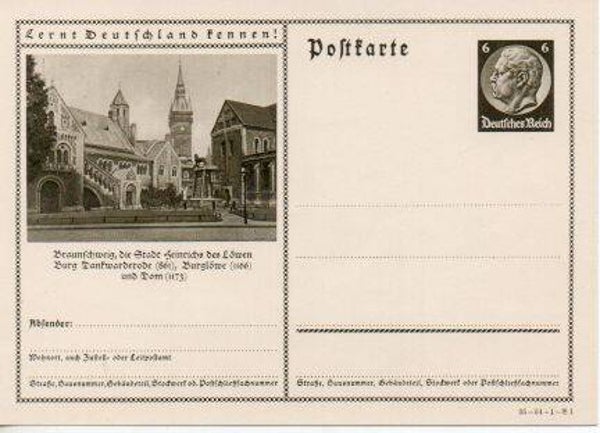 Deutsches Reich Bildpostkarte P236/ 34-54-1-B1 ungebraucht/ *