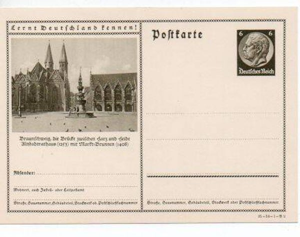 Deutsches Reich Bildpostkarte P236/ 34-54-1-B2 ungebraucht/ *
