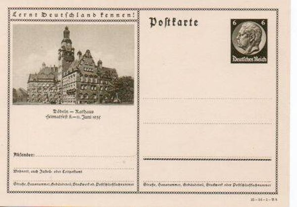 Deutsches Reich Bildpostkarte P236/ 34-54-1-B8 ungebraucht/ *
