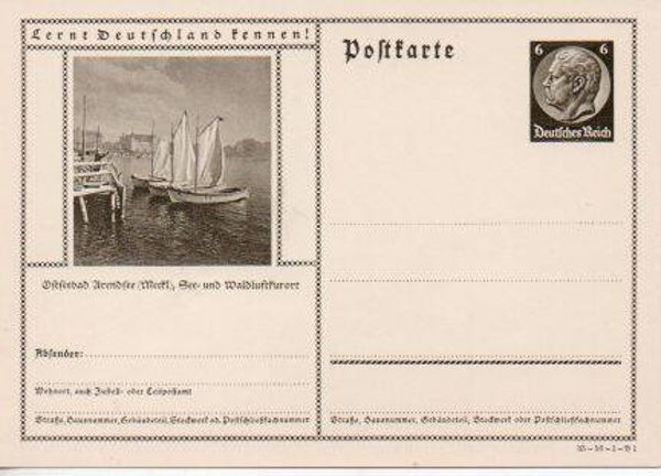 Deutsches Reich Bildpostkarte P236/ 35-56-1-B1 ungebraucht/ *