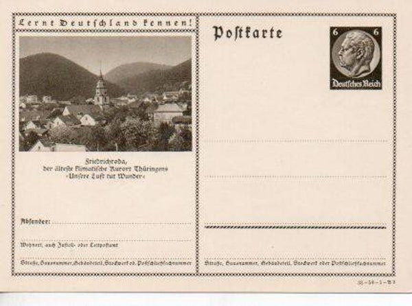 d720-Deutsches Reich Bildpostkarte P236/ 35-56-1-B3 ungebraucht/ *