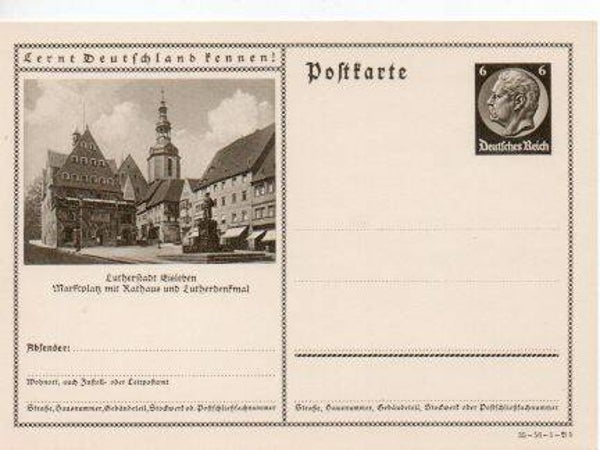 d721-Deutsches Reich Bildpostkarte P236/ 35-56-1-B5 ungebraucht/ *