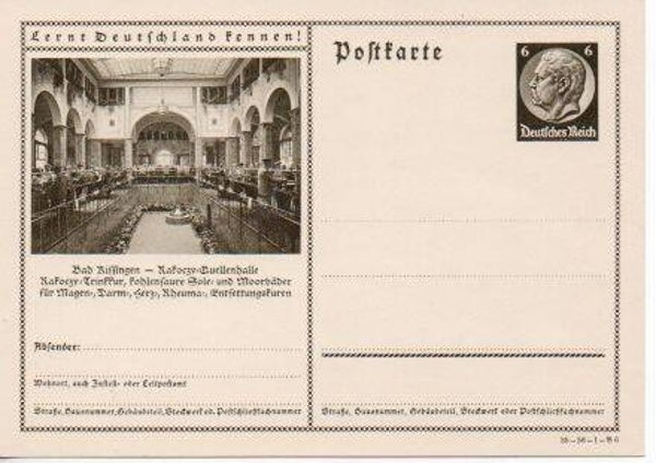 d722-Deutsches Reich Bildpostkarte P236/ 35-56-1-B6 ungebraucht/ *